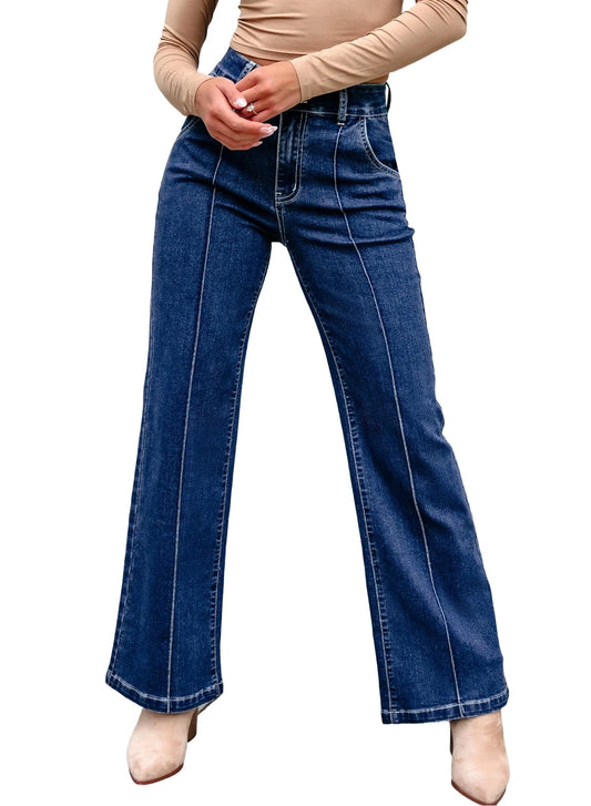 Women'S Wide Leg Jeans Boyfriend Baggy Jeans Casual Jeans